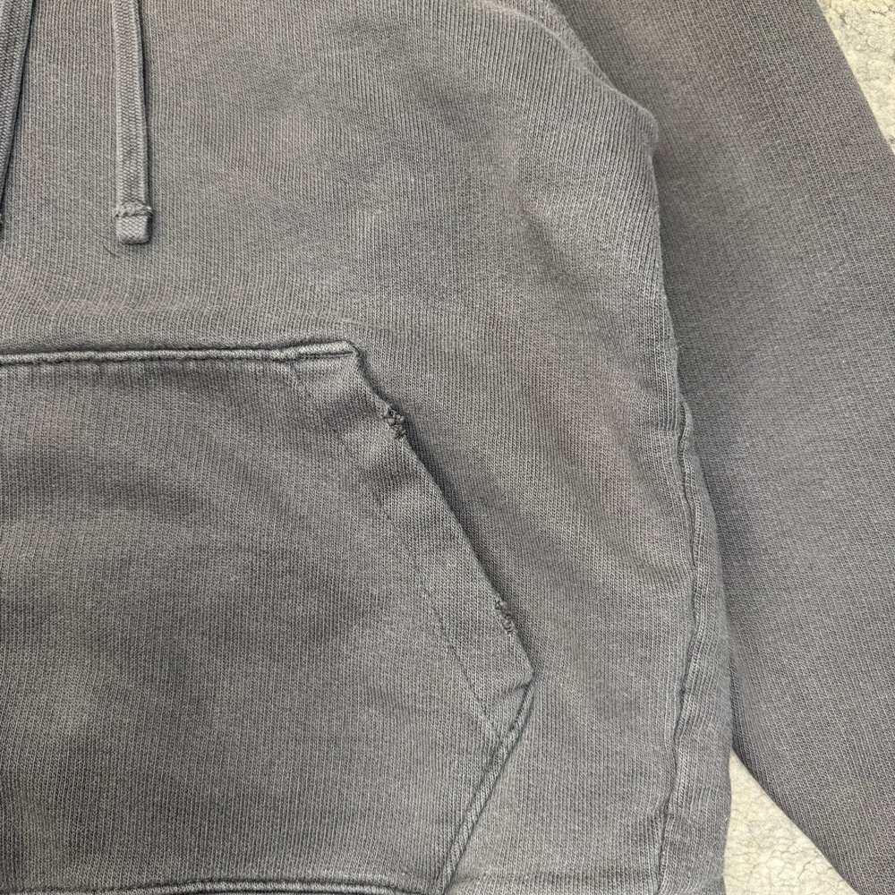 Y2K Old Navy LIVE Distressed Hoodie Size Medium Charcoal Gray - Picture 5 of 10